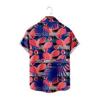 Slobodno vrijeme Flamingos Boys Havajska majica cvjetni ispis kratkih rukava odjeća za odmor na plaži
