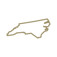 Sjeverna Karolina Outline naljepnica naljepnica Die Cut - samoljepljivi vinil - Vremenska zaštitna -