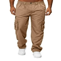 Proljetne hune Muške planinarske pantalone, lagane rip-stop taktičke hlače, radne teretne hlače s više džepnim pantalonama