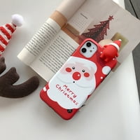 WolLallyMy Christmas Mobilni telefon Snjegovi pahuljice Santa Claus TPU zaštitni poklopac, zamjena za