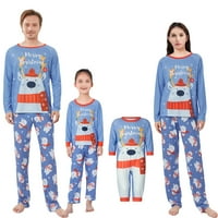 Božićne pidžame za porodične utakmice Xmas Holidays Sleep odjeća Božić PJS za odrasle muškarci žene djeca
