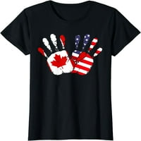 Zastava američke kanadske zastave Amerika Kanada Majica