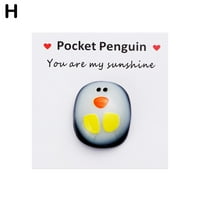 Pocket Penguin, simpatični životinjski poklon, misleći na vas, letbo zagrljaj, furtiselo stakleno, L6U6