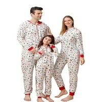 Huakaishijie podudaranje pidžama set za obiteljski božićni kućni patentni patentni zatvarač
