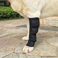 Pas prednje noge zaslona zaštitnika za lakat - velika crna koljena koljena, jednostavna za nošenje pasa
