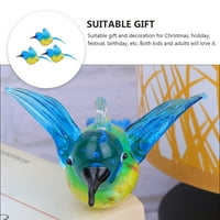 Delikatno staklo ukrašavanje radne površine Hummingbird ornament ukras životinja