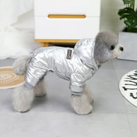 Zimski štenad pas kaput za kućne ljubimce odjeću Vjetrootporni pas s toplom rukom podstavljena zimska odjeća za male pse - XL