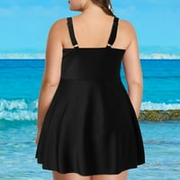 Žene kupaći kostimi kupaći kostimi za žene Dvije plus veličine Tankenis Flounce plivajuću haljinu s