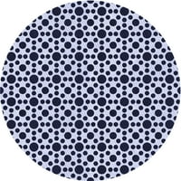 Ahgly Company u zatvorenom okruglom uzorak u ponoćne prostirke plave površine, 5 'krug