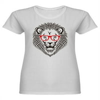 Majica za glavu HIPSTER LION u obliku ženske žene -Image by Shutterstock, ženska XX-velika