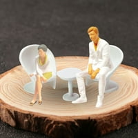 Ručno oslikana stolica Model, Diorama modeli, simulirani maleni ljudi sa minijaturnim nameštajem za