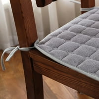 Dyfzdhu trpezarijski stolica plišana jastuk sa fiksnim konopom Super meka i udobne zimske jastuke za
