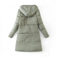 Zimski kaputi za žene Tipke sa čvrstim zatvaračem AutUme dugim jakni za toplim odjećom