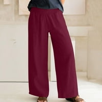 BDFZL Ženske hlače za čišćenje ženskih casual labavih bagerg džepa hlače trendovske pantalone za repute