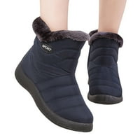 Yinguo čizme za žene djevojke kratke bootie vanjske zime tople cipele gležnjače za snijeg