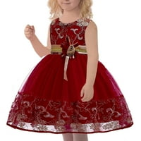 Djevojke toddlere haljina Nova haljina čipkave vjenčanice pohađala je zabavu elegantnu i slatku haljinu