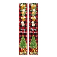 Par božićne trijem znakove visećih vrata za viselje Xmas Home Viseće ukrase