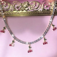Nakit seta ing ing metal modne ulice Lično kreativne dijamantske ogrlice na minđuše za žene