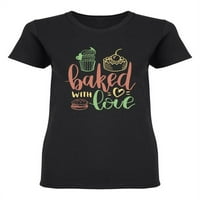 Pečen sa ljubavnim citatom u obliku majica u obliku žena -image by shutterstock, ženska mala