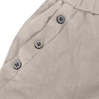 EFSTEB Hlače za vježbanje Žene Trendi Udobne hlače Leisure Solicy Boja Elastična visoka struka Ležerne