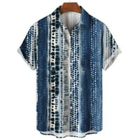 Kravata majica za muškarce Ljetna rever Majica Labavi casual gumb Top Fashion New Muška majica Havajska