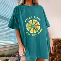 Cleance u iznosu od $ predimenzionirane majice za žene Ženska kratka rukava Summer Beach tiskani Ležerne