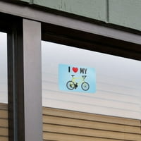 Volite moj biciklistički cestovni bicikl Biciklistički kućni poslovni uredski znak