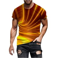 Amidoa Nova modna majica Muška majica 3D Neoblikovanje nebeskih snopa majica kratkih rukava Okrugli