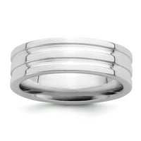 Čvrsto srebrni srebrni jedinstveni muški vjenčani prsten veličine 10