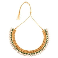 Efulgenz Indijski nakit Set Crystal Fau Pearl Zloker ogrlice za ogrlice od ogrlice Bollywood Nakit,