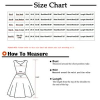 Haljine za prodaju za žene za žene s dugim rukavima Digitalna haljina za ispis okrugla vrata Midi Fit