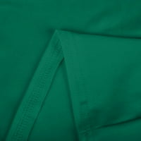 Žene Cvjetni ispis srca Torbe Medicinski dojilje za medicinu Radna odjeća Profesionalci Thirts Majice s kratkim rukavima V izrez Tees obojeni tunički zeleni l