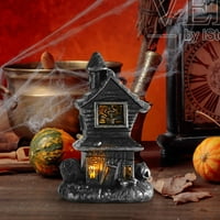 Moocorvic Halloween Dvorac LED lampica koja se mijenja boja Halloween Village Decration Dekoracija,