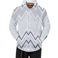 Pedort Crewneck Dukserica za muškarce Labavi pulover Sportske duksere vrhovi bijeli, XL