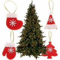 Postavite božićne tkanine ukrasi božićne privjeske za božićne stable visi uljepšavanje za ukrašavanje