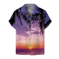 Muška modna bluza Top Tropic Style Print Hawaii Summer Majica Muški odmor Turizam Plaža Modni trendy Leisure 3D digitalni tisak Majica s kratkim rukavima