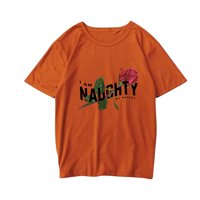 Modne ženske ležerne majice kratkih rukava, majica za bluzu za bluzu O-izrez, narančasta L