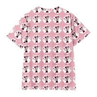 Mickey Mouse i prijatelji tiskani majica kratki rukav za djevojčice dječake Muške žene, Mickey Mouse Crtani Ležerne prilike proljeće ljetne majice