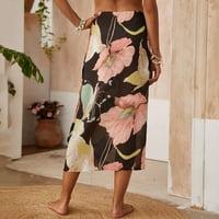 Prodaja čišćenja Ženske ležerne haljine korenje Ženska modna modna ljetna šifonska suknja Print Beach
