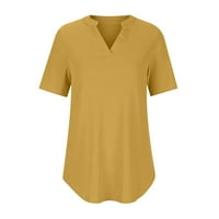 Zpanxa prevelike majice za ženske labave ležerne kratkih rukava s kratkim rukavima, puna ležerna bluza