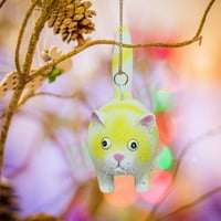 Onhuon Kitty Minijaturna skulptura, umjetnička mačka figurine Početna Dekor, umjetnički rezin desktop ukras sa živopisnim izrazom