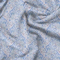 Soimoi cvjetni tisak, svilena tkanina, dekor šivaće tkanine uz dvorište široko, ukrasna tkanina za majice odijela, srednje plavo