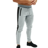 Duks za muškarce Sportske putnice Fitness Slim pantalone Ležerne prilike Jogging Street Hlače sa džepovima