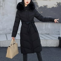 KPOPLK ženski lagani kaput Žene Ležerne prilike sa čvrstim kaputom džep s kapuljačom trošenje džepa