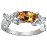 Keusn Dame Modni prstenovi umetnuti Zircon Personalizirani modni kombinacije konja dijamantski prstenovi