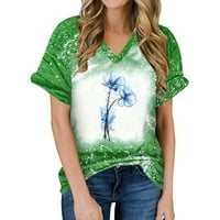 Pimfylm Custom majica Žene Poluonice Obrezane majice Drop ramena okrugli rat na vrhu Ležerne prilike