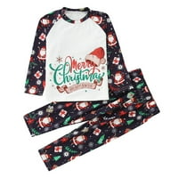 SPFTM Christmas Božićna porodica podudaranje salon Loungewear Pajama set dugih rukava Božićne pidžame