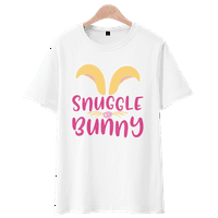 FNYKO Porodica koja odgovara majicama za majicu Uskršnji zečji jaja Pismo Ispiši Ležerne prilike kratkih