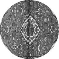 Ahgly Company u zatvorenom okrugli medaljon siva tradicionalna područja područja, 5 'krug