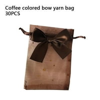 Enquiret Tulle Torbe za vuču Yam torbe nakit sapunice za sapunice Bowknot String Candy džep neto nakit pakiranje Party Caffee 17 *